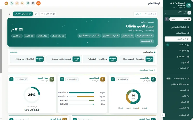 Noor template dashboard